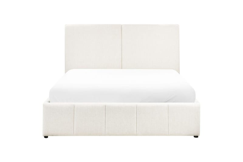 Seng med opbevaring Castelnavet - Hvid, Sort, 160x200 cm - Møbler - Senge - Sengeramme & sengestel