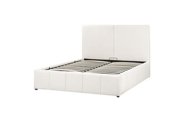 Seng med opbevaring Castelnavet - Hvid, Sort, 160x200 cm - Møbler - Senge - Sengeramme & sengestel