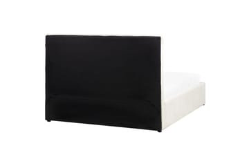 Seng med opbevaring Castelnavet - Hvid, Sort, 160x200 cm - Møbler - Senge - Sengeramme & sengestel