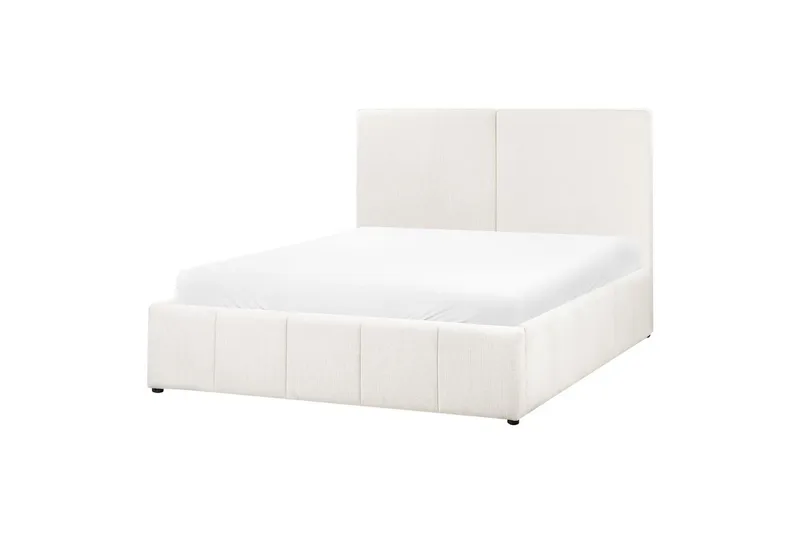 Seng med opbevaring Castelnavet - Hvid, Sort, 160x200 cm - Møbler - Senge - Sengeramme & sengestel