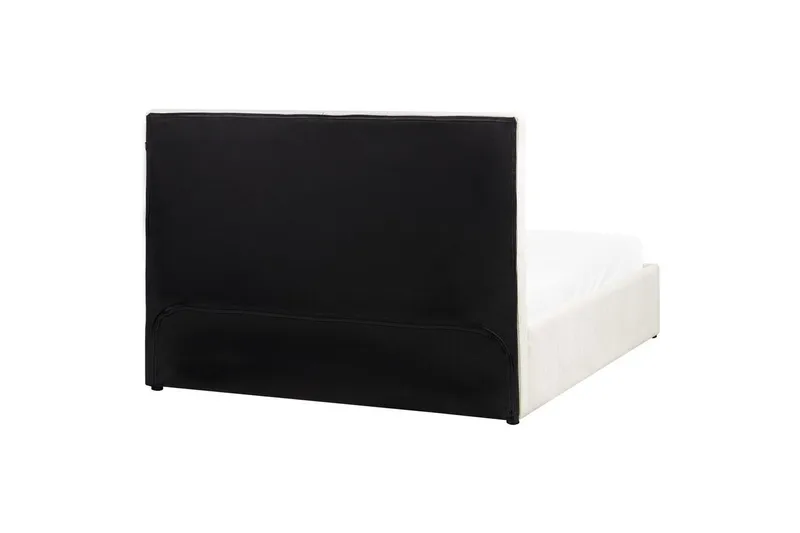 Seng med opbevaring Castelnavet - Hvid, Sort, 160x200 cm - Møbler - Senge - Sengeramme & sengestel