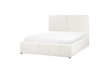 Seng med opbevaring Castelnavet - Hvid, Sort, 160x200 cm - Møbler - Senge - Sengeramme & sengestel