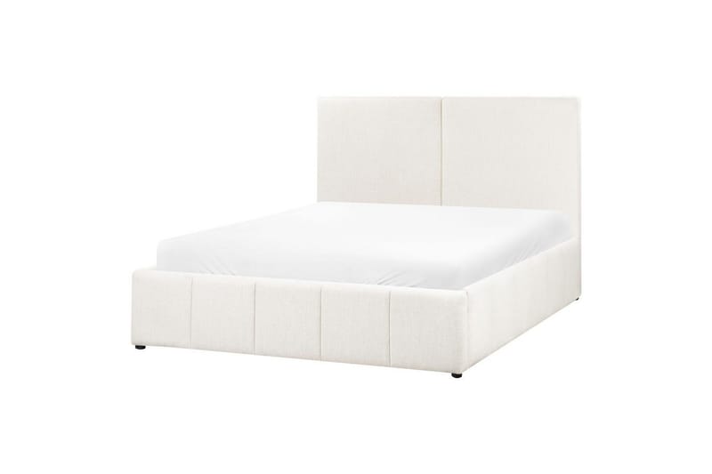 Seng med opbevaring Castelnavet - Hvid, Sort, 160x200 cm - Møbler - Senge - Sengeramme & sengestel