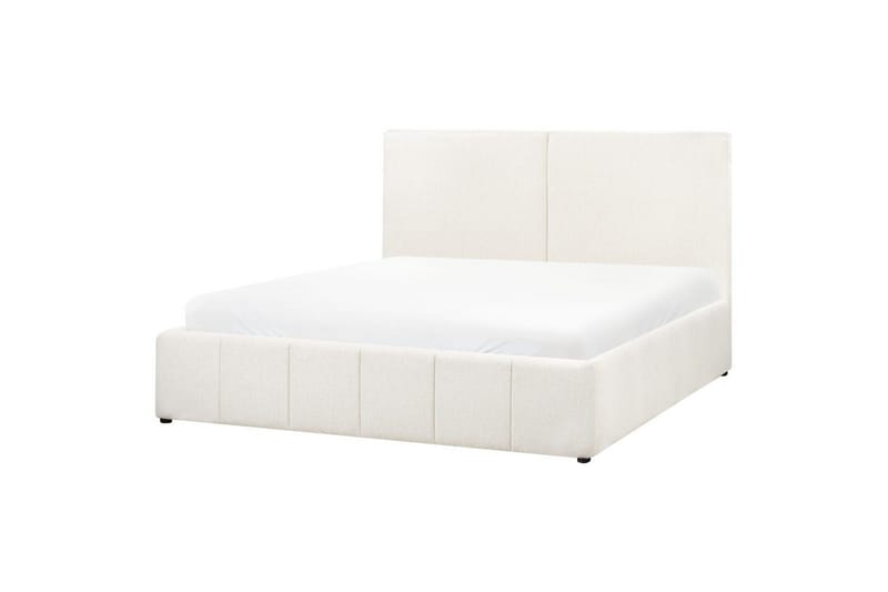 Seng med opbevaring Castelnavet - Hvid, Sort, 180x200 cm - Møbler - Senge - Sengeramme & sengestel