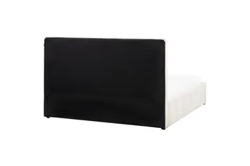 Seng med opbevaring Castelnavet - Hvid, Sort, 180x200 cm - Møbler - Senge - Sengeramme & sengestel