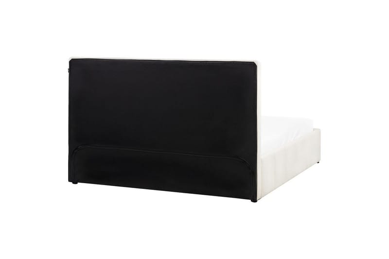 Seng med opbevaring Castelnavet - Hvid, Sort, 180x200 cm - Møbler - Senge - Sengeramme & sengestel