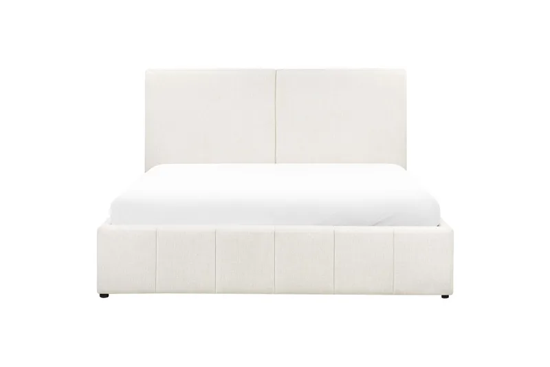 Seng med opbevaring Castelnavet - Hvid, Sort, 180x200 cm - Møbler - Senge - Sengeramme & sengestel