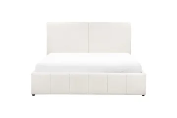 Seng med opbevaring Castelnavet - Hvid, Sort, 180x200 cm - Møbler - Senge - Sengeramme & sengestel