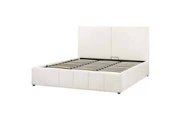 Seng med opbevaring Castelnavet - Hvid, Sort, 180x200 cm - Møbler - Senge - Sengeramme & sengestel