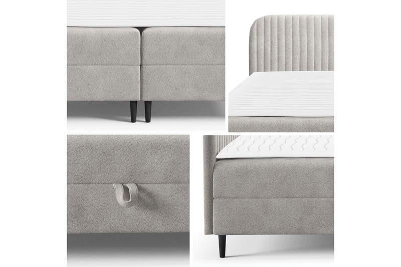 Celestine Opbevaringsseng 140x200 cm - Beige - Møbler - Senge - Seng med opbevaring