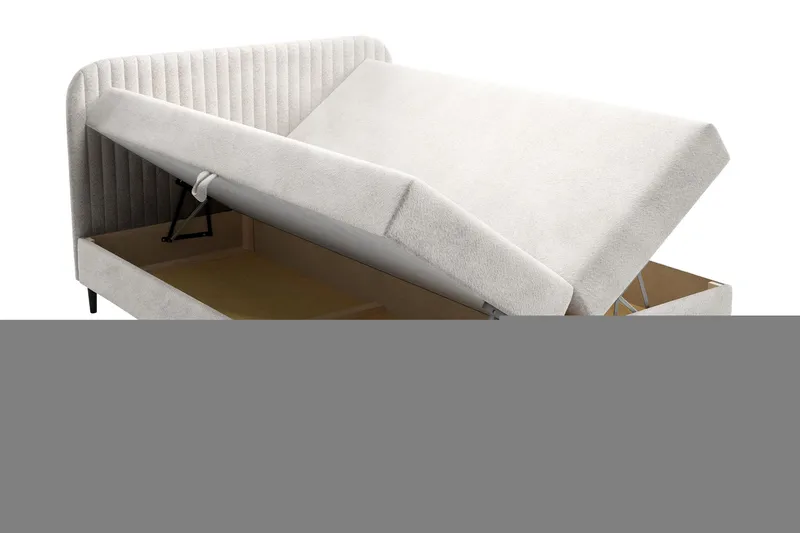 Celestine Opbevaringsseng 160x200 cm - Blå - Møbler - Senge - Seng med opbevaring