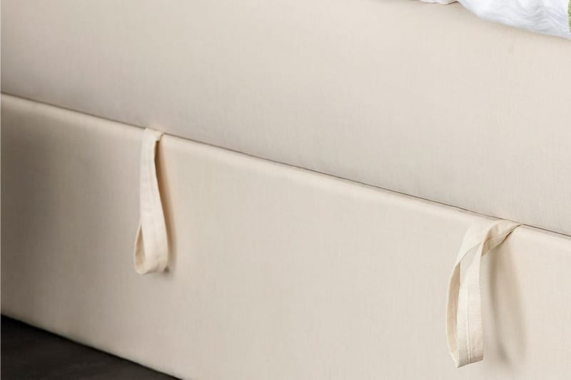 Boxy Box Bed 160x200 cm Seng med Opbevaring - Beige - Møbler - Senge - Seng med opbevaring - Dobbeltseng med opbevaring