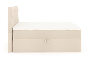 Boxy Box Bed 180x200 cm Seng med Opbevaring - Beige - Møbler - Senge - Kontinentalsenge