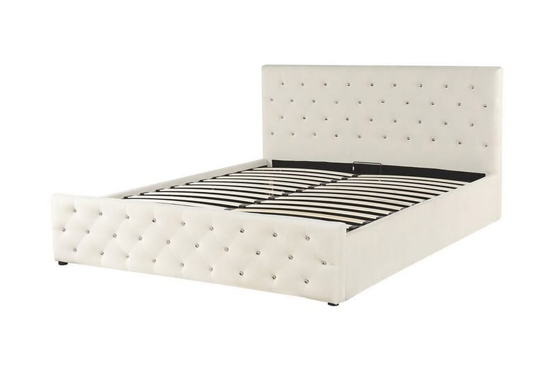 Förvaringssäng Beige - Møbler - Senge - Sengeramme & sengestel