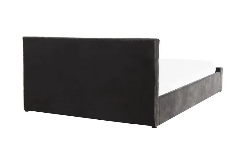 Saleux Opbevaringsseng 180x200 cm - Velour/Grå - Møbler - Senge - Sengeramme & sengestel