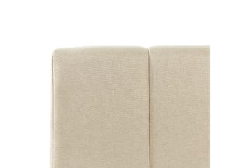 Seng med opbevaring Dreux - Beige, sort, 160x200 cm - Møbler - Senge - Sengeramme & sengestel