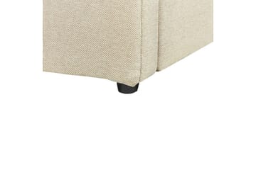 Seng med opbevaring Dreux - Beige, sort, 180x200 cm - Møbler - Senge - Sengeramme & sengestel
