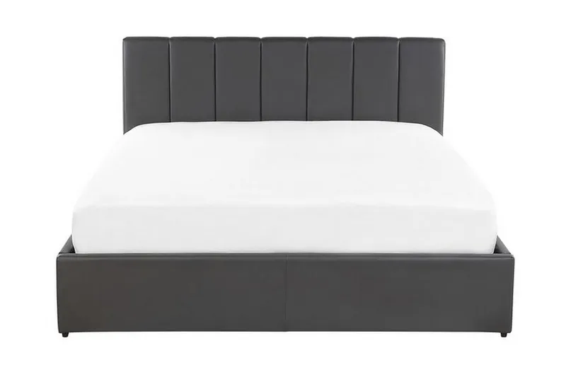 Dreuxa Opbevaringsseng 140x200 cm, Kunstlæder/Grå