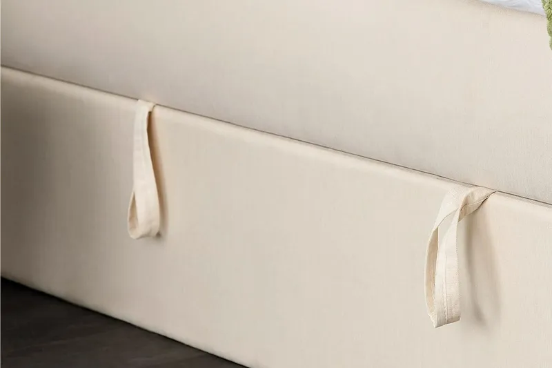 Boxy Box Bed Seng med Opbevaring 120x200 cm - Beige - Møbler - Senge - Enkeltsenge