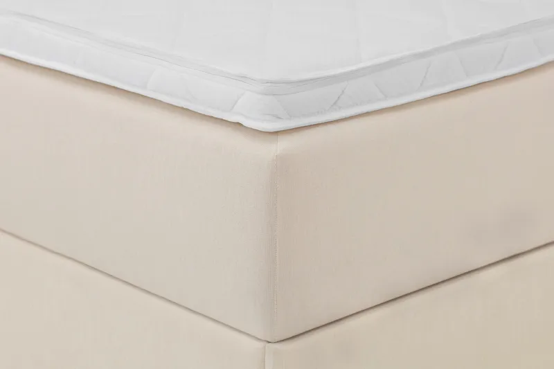 Boxy Box Bed Seng med Opbevaring 120x200 cm - Beige - Møbler - Senge - Enkeltsenge