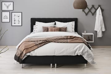 Montana Opbevaringsseng 160x200 - Sort - Møbler - Senge - Komplet sengepakke