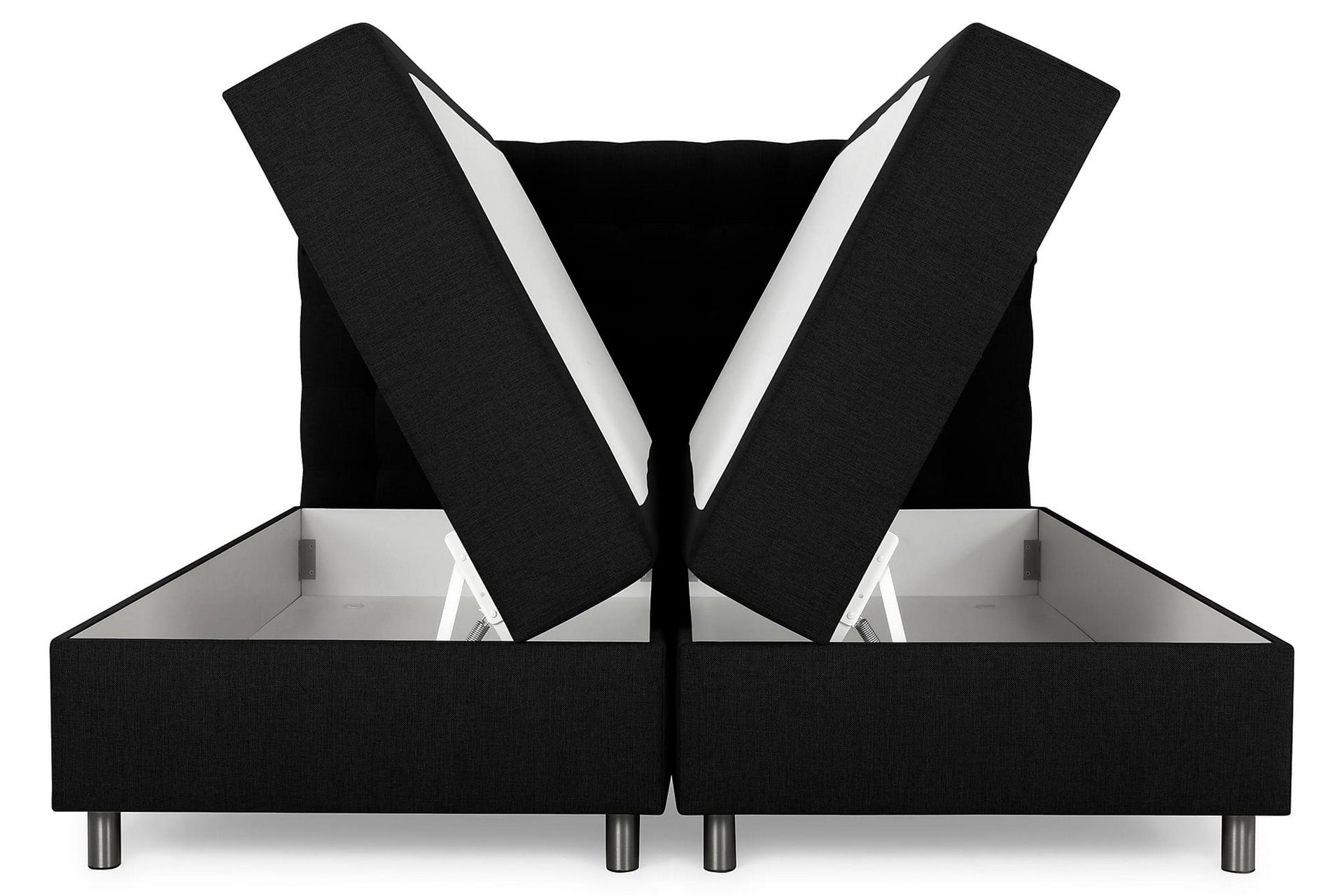 Montana Opbevaringsseng 160x200 - Sort - Møbler - Senge - Komplet sengepakke