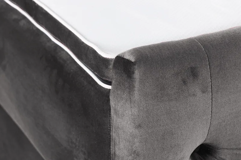 Francisco Komplet Sengpakke med løfteopbevaring LED-belysning 180x200 - Mørkegrå - Møbler - Senge - Komplet sengepakke