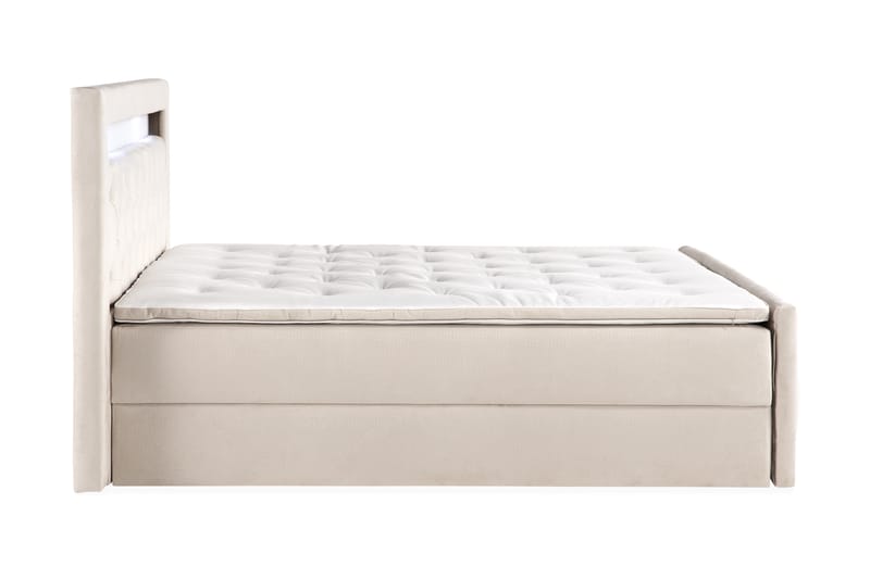 Francisco sengepakke 160x200 med opbevaring - Beige - Komplet sengepakke - Seng med opbevaring