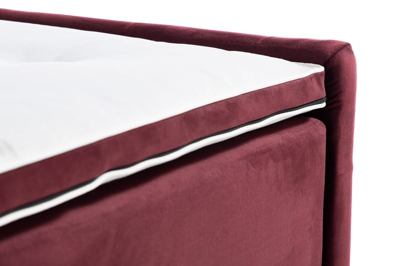 Francisco sengepakke 160x200 med opbevaring - Rød - Komplet sengepakke - Seng med opbevaring