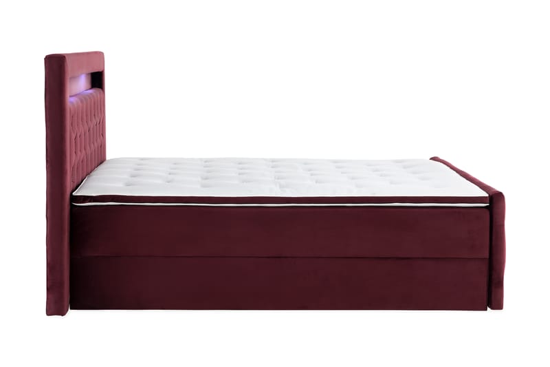 Francisco sengepakke 180x200 med opbevaring - Rød - Komplet sengepakke - Seng med opbevaring