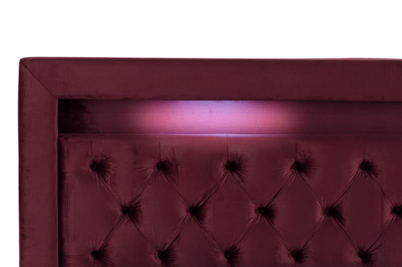 Francisco Sengepakke 180x200 med opbevaringsskuffe - Rød - Komplet sengepakke - Seng med opbevaring