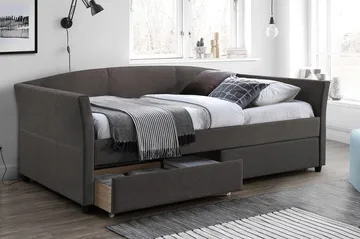 Genesis Seng 90x200 cm - Grå - Møbler - Senge - Seng med opbevaring