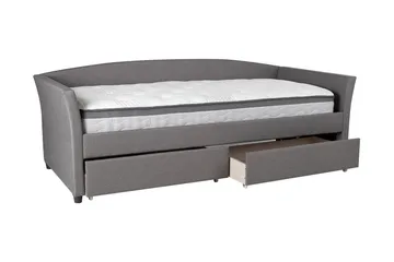 Genesis Seng 90x200 cm - Grå - Møbler - Senge - Seng med opbevaring
