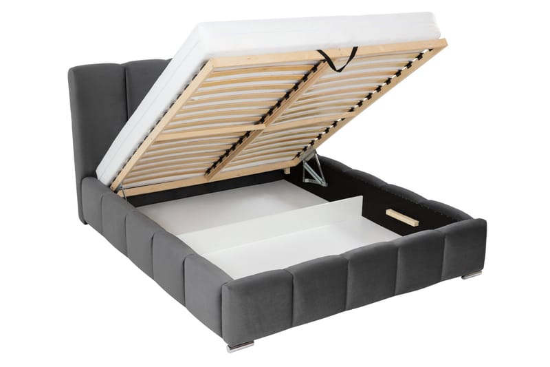 Gioia Opbevaringsseng 140x200 cm - Beige - Møbler - Senge - Seng med opbevaring