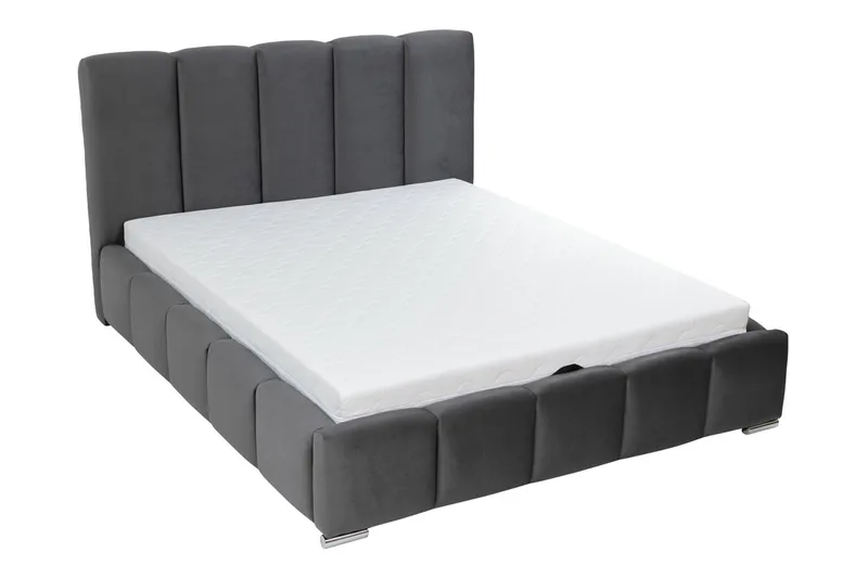 Gioia Opbevaringsseng 160x200 cm - Lyserød - Møbler - Senge - Seng med opbevaring