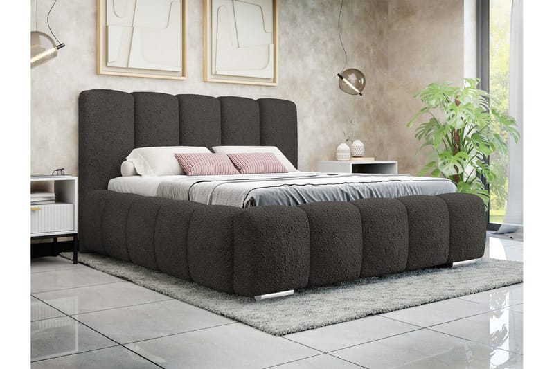 Gioia Opbevaringsseng 180x200 cm - Sort - Møbler - Senge - Seng med opbevaring