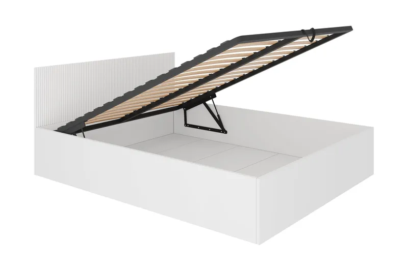 Gudelia Opbevaringsseng - Hvid - Møbler - Senge - Seng med opbevaring
