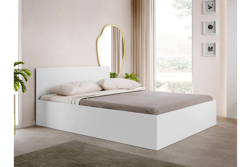 Gudelia Opbevaringsseng - Hvid - Møbler - Senge - Seng med opbevaring