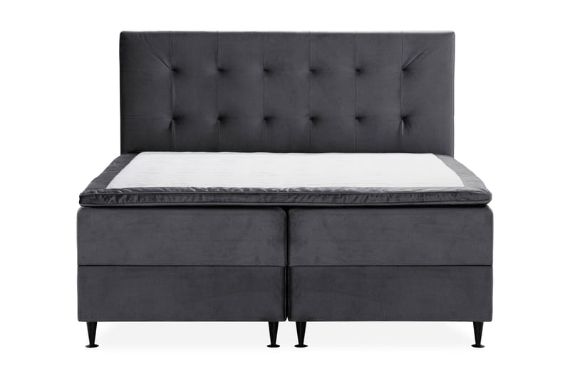Happy Plus Sengepakke Opbevaringsseng 180x200 cm  - Mørkegrå - Møbler - Senge - Komplet sengepakke
