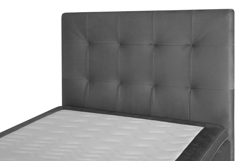 Happy Pluss Sengepakke opbevaringsseng 90x200 - Mørkegrå - Komplet sengepakke - Seng med opbevaring