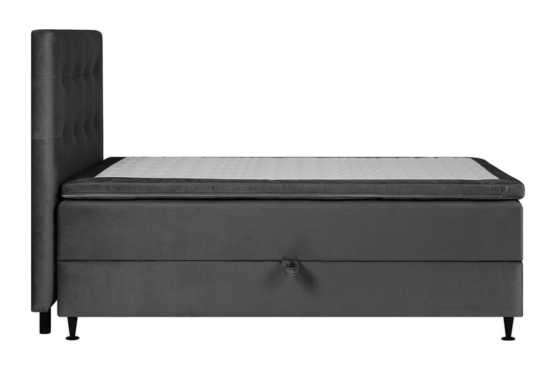 Happy Pluss sengepakke opbevaringsseng 120x200 - Mørkegrå - Møbler - Senge - Komplet sengepakke