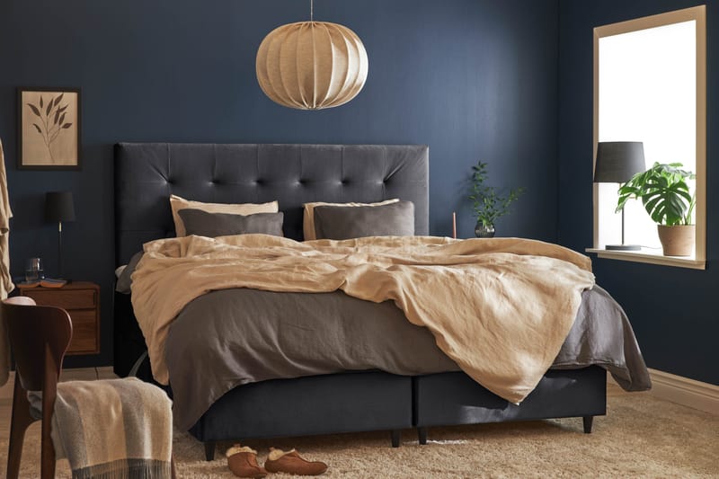 Happy Plus Sengepakke Opbevaringsseng 180x200 cm - Mørkegrå - Møbler - Senge - Boxmadras & boxseng