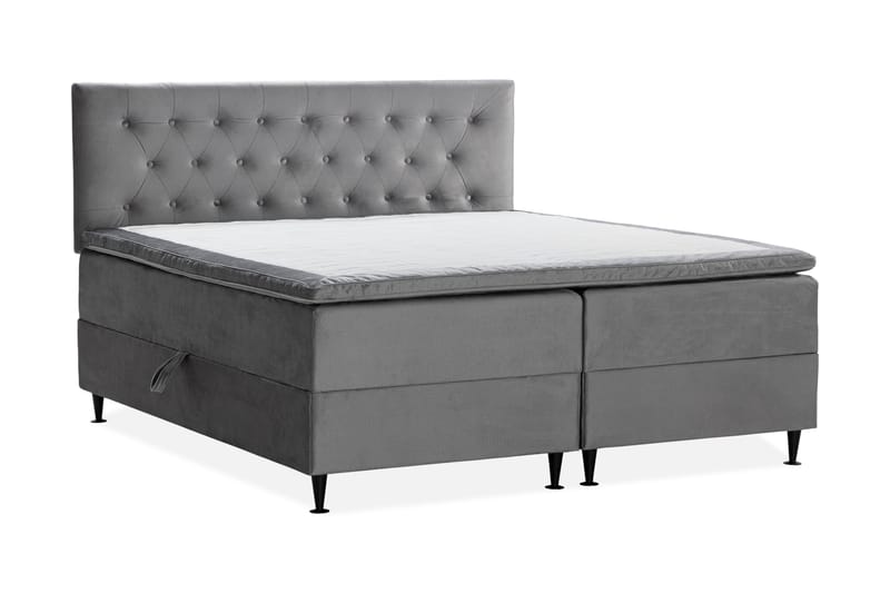 Happy Plus Sengepakke Opbevaringsseng 180x200 cm - Grå - Møbler - Senge - Boxmadras & boxseng