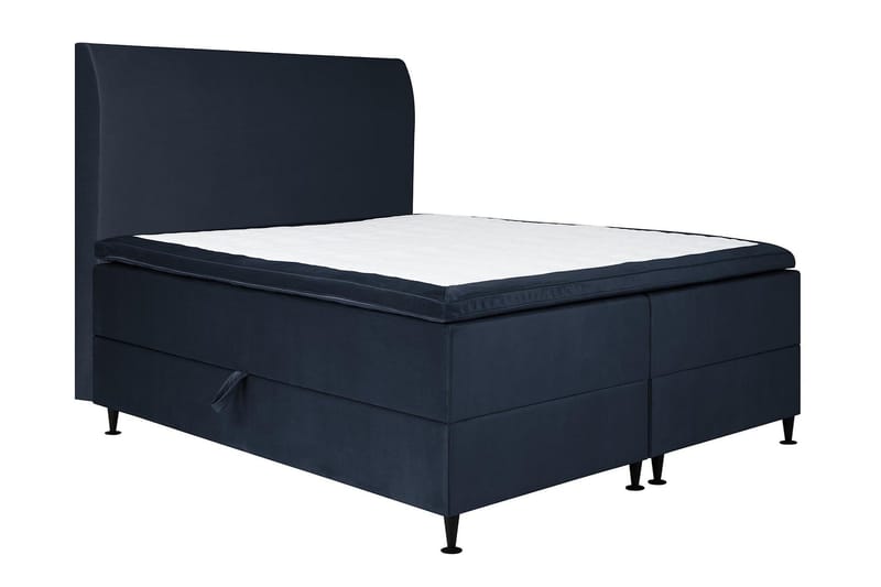 Happy Plus Sengepakke Opbevaringsseng 160x200 cm - Mørkeblå - Møbler - Senge - Boxmadras & boxseng