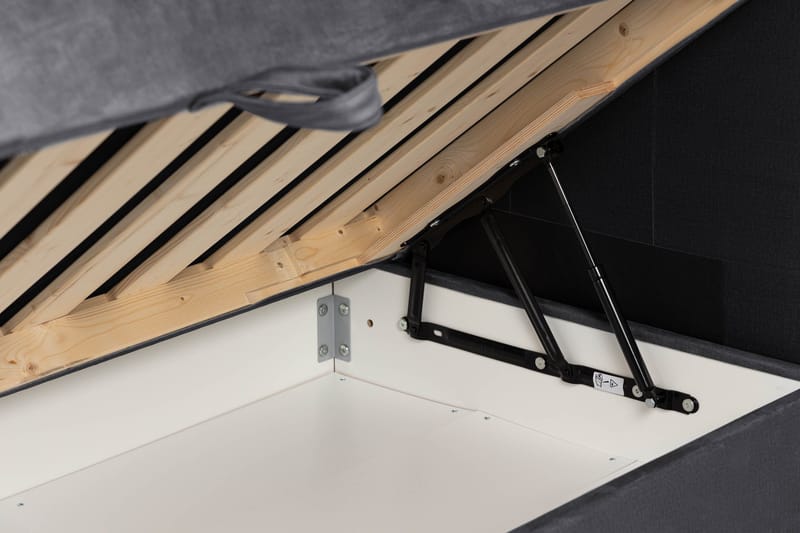 Happy Plus Sengepakke Opbevaringsseng 180x200 cm - Mørkegrå - Møbler - Senge - Boxmadras & boxseng