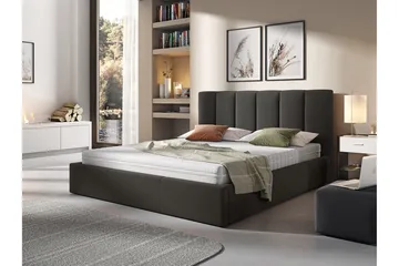 Karrouba Opbevaringsseng 180x200 cm - Sort - Møbler - Senge - Seng med opbevaring