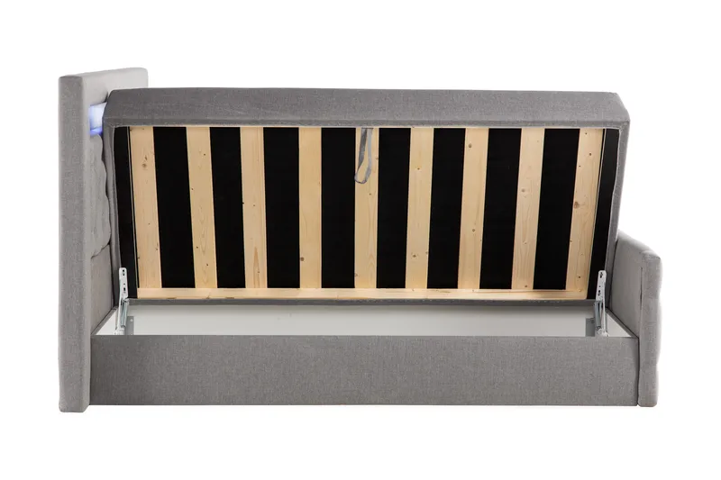 Kontinentalseng Cloud47 Francisco Sengepakke Grå Lift-up opbevaring - Møbler - Senge - Seng med opbevaring