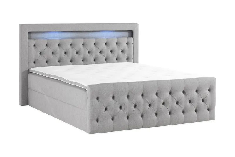 Kontinentalseng Cloud47 Francisco Sengepakke Grå Lift-up opbevaring - Møbler - Senge - Seng med opbevaring