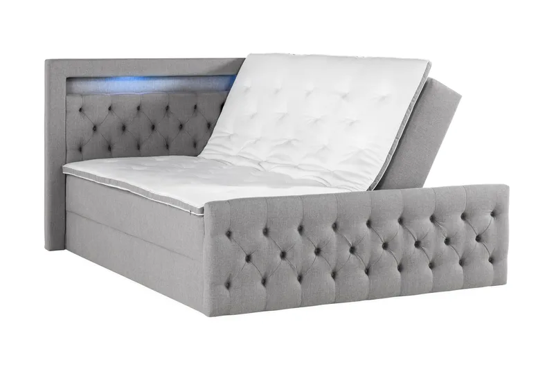 Kontinentalseng Cloud47 Francisco Sengepakke Grå Lift-up opbevaring - Møbler - Senge - Seng med opbevaring