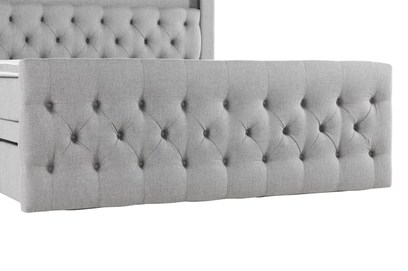 Kontinentalseng Cloud47 Francisco Sengepakke Grå Skuffer - Møbler - Senge - Seng med opbevaring